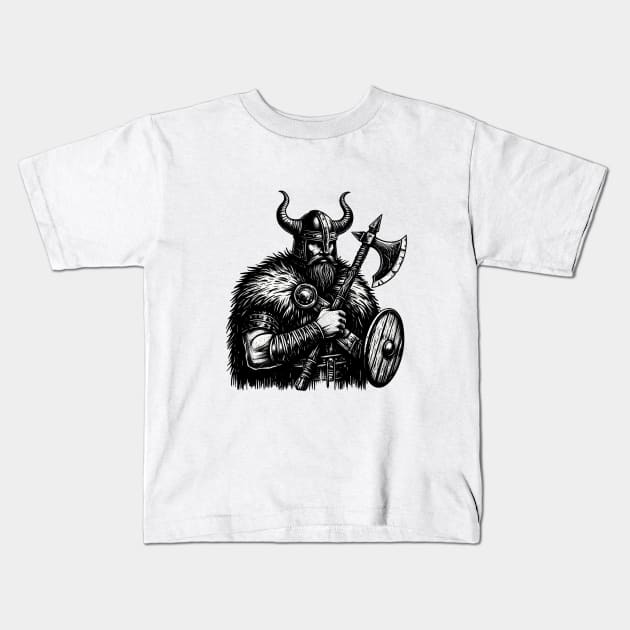 Northern Warrior Kids T-Shirt by Shy Elf Designer